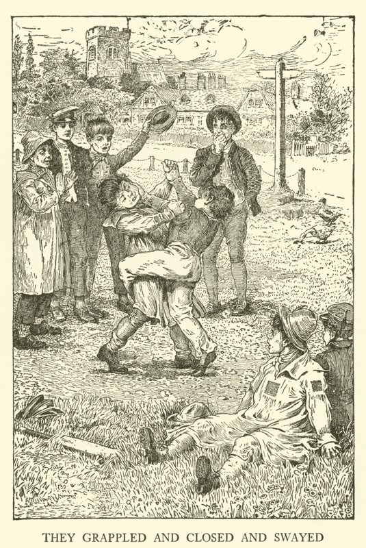 Ilustrace pro Tom Brown’s School-Days (rytina) od Louis John Rhead
