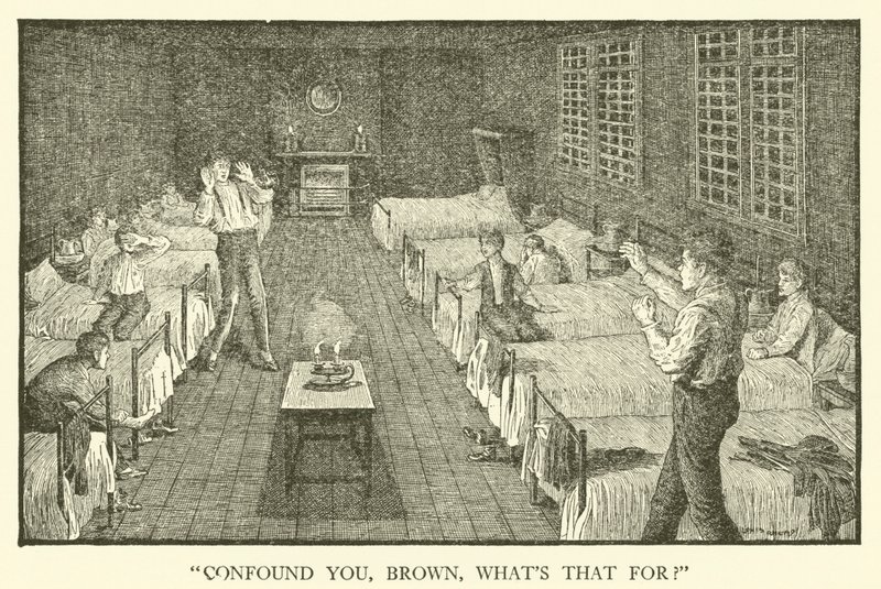 Ilustrace pro Tom Brown’s School-Days (rytina) od Louis John Rhead
