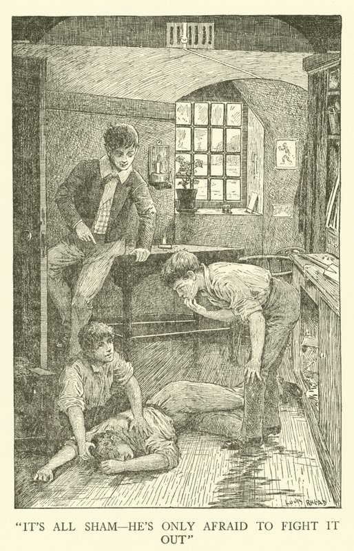 Ilustrace pro Tom Brown’s School-Days (rytina) od Louis John Rhead