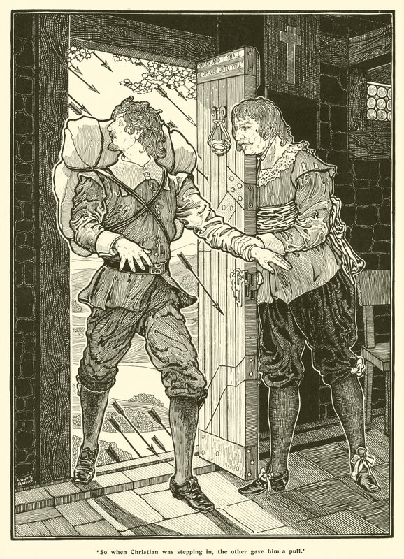 Takže když Christian nastupoval, ten druhý mu dal Pull (rytina) od Louis John Rhead