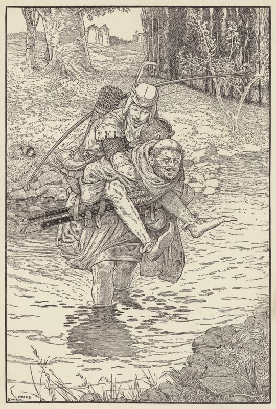 Bratr vzal Robina na záda od Louis John Rhead