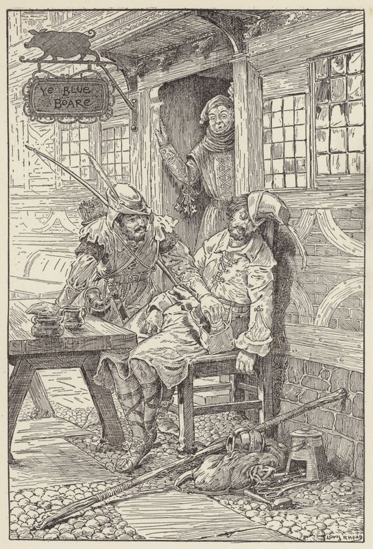 S úsměvem na tváři se natáhl a vytáhl zatykač od Louis John Rhead
