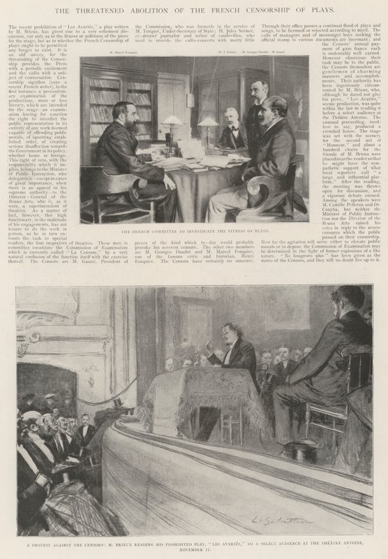 Hrozící zrušení francouzské cenzury her od Louis Remy Sabattier