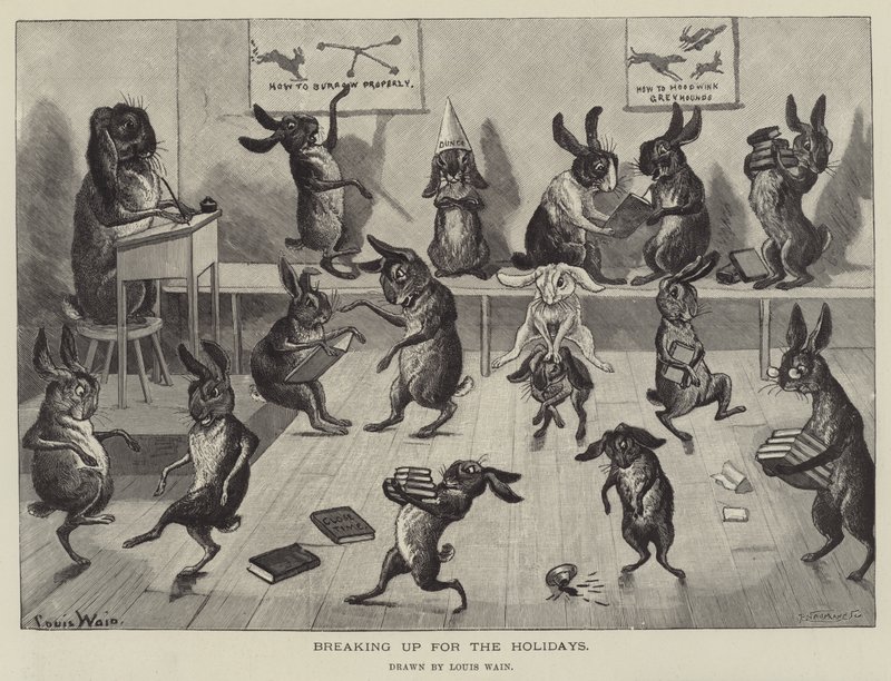 Rozchod na prázdniny od Louis Wain