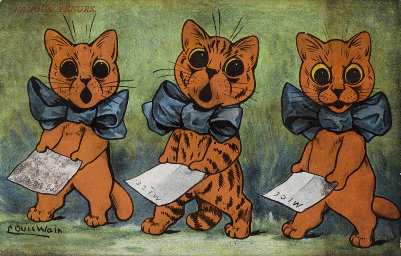 Slavní tenoři od Louis Wain