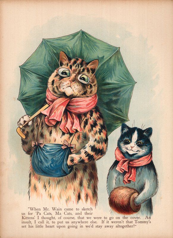 Louis Wain Cats (chromolitho) od Louis Wain