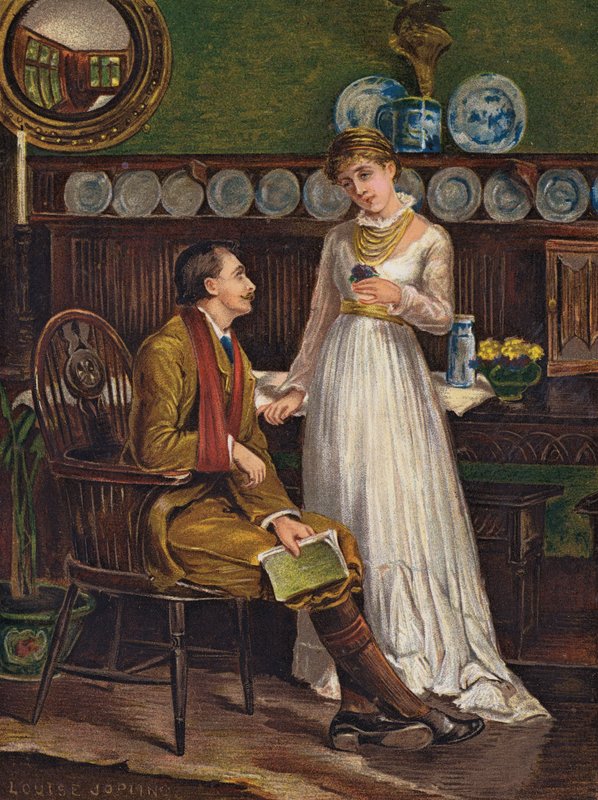 Sympatie (rytina) od Louise (after) Jopling