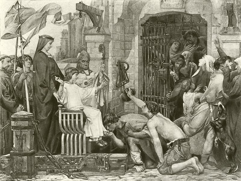 Louis IX otevírá francouzské věznice od Luc Oliver Merson