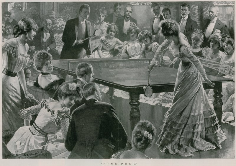 Ping-pong (litografie) od Lucien Davis
