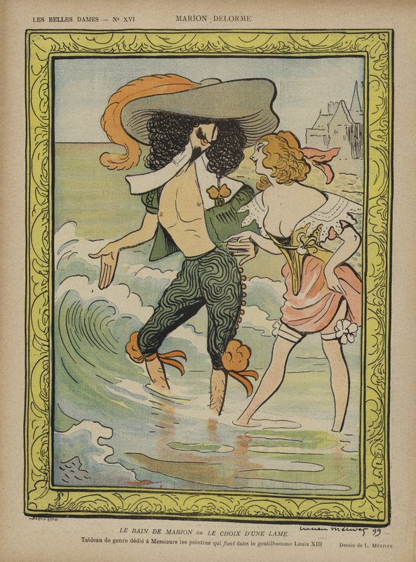 Marion Delorme, ilustrace pro Le Rire od Lucien Metivet