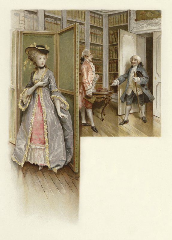 Ilustrace pro The School for Scandal (chromolitho) od Lucius Rossi