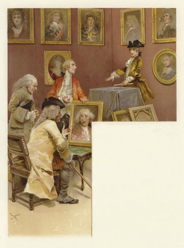 Ilustrace ke Škole pro skandál (chromolit) od Lucius Rossi
