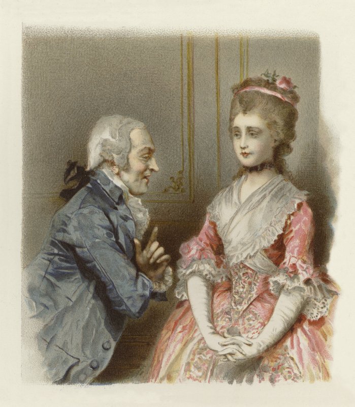 Ilustrace pro The School for Scandal (chromolitho) od Lucius Rossi