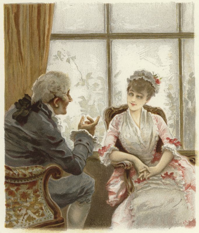 Ilustrace pro The School for Scandal (chromolitho) od Lucius Rossi