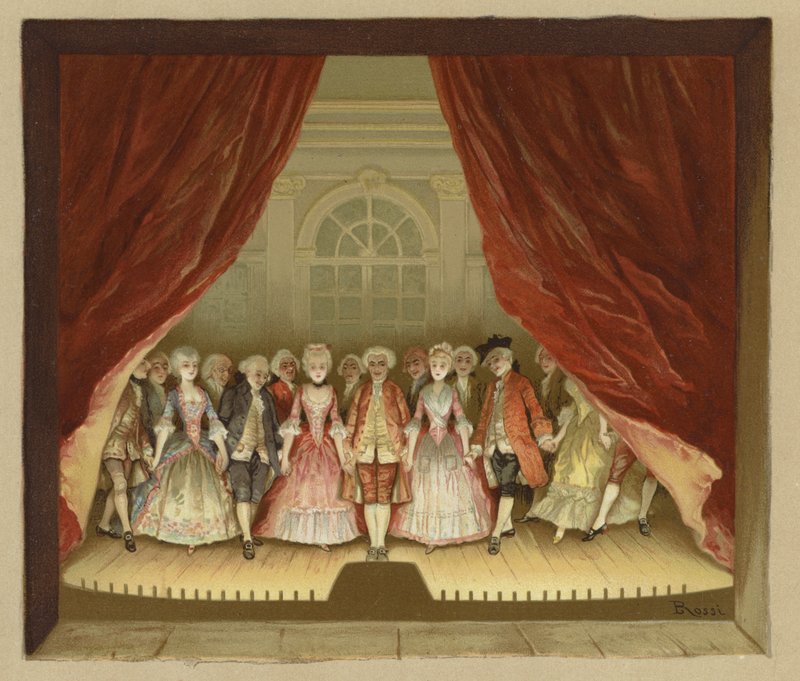 Ilustrace pro The School for Scandal (chromolitho) od Lucius Rossi