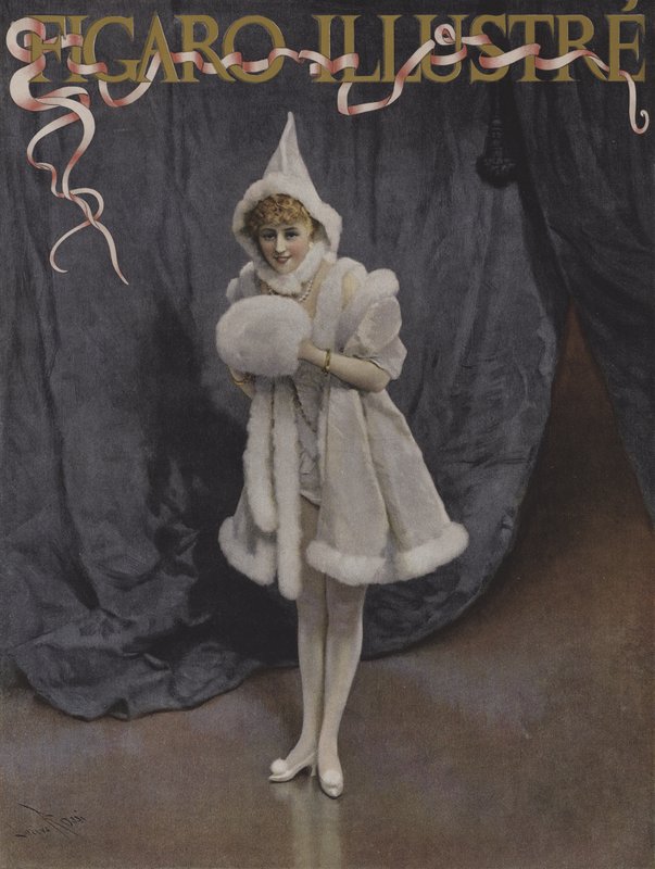 Dcera otce Vánoc. Obálka Le Figaro Illustre, prosinec 1894 od Lucius Rossi