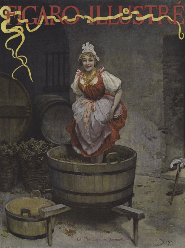 Sklizeň Jeanneton. Obálka Le Figaro Illustre, listopad 1895 od Lucius Rossi