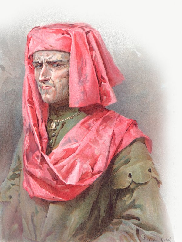 Ilustrace k Shakespearově Othello (chromolitho) od Ludovico Marchetti