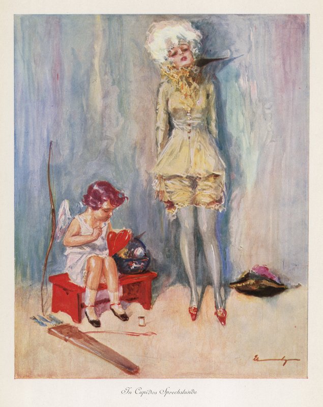 V Amorově ordinaci (barevné lito) od Ludwig Lutz Ehrenberger