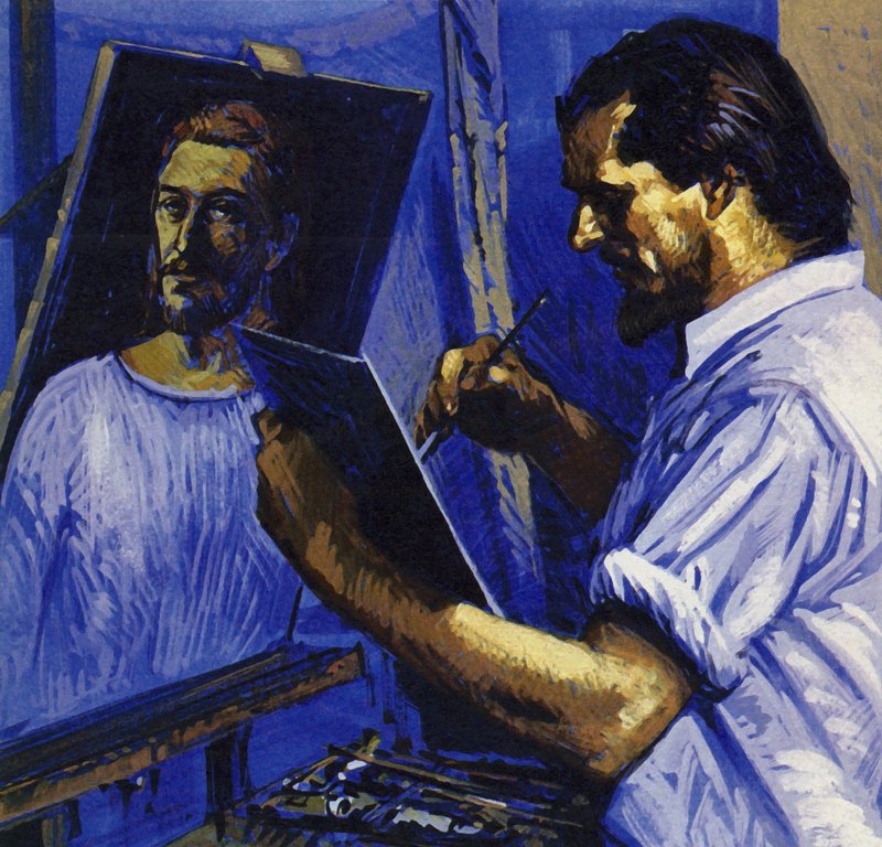 Gauguin žil v chudobě a prodával jen příležitostné obrazy (barevné litografie). od Luis Arcas Brauner