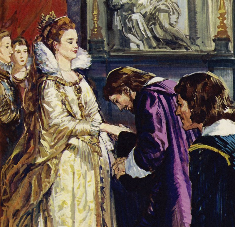 Marie Medicejská, francouzská královna, Rubensova mecenáška (barevná litografie) od Luis Arcas Brauner