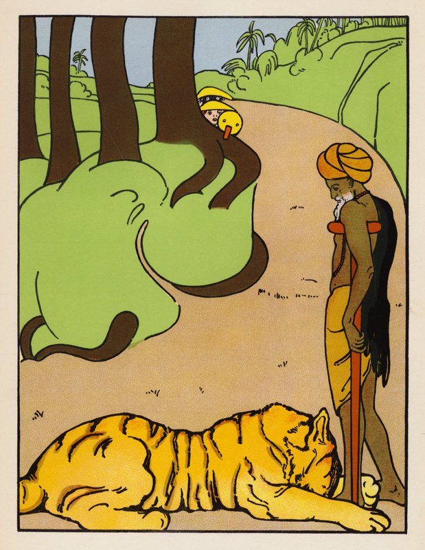 "Aj, aj, bratře! " (barevná litografie) od Mabel Dearmer
