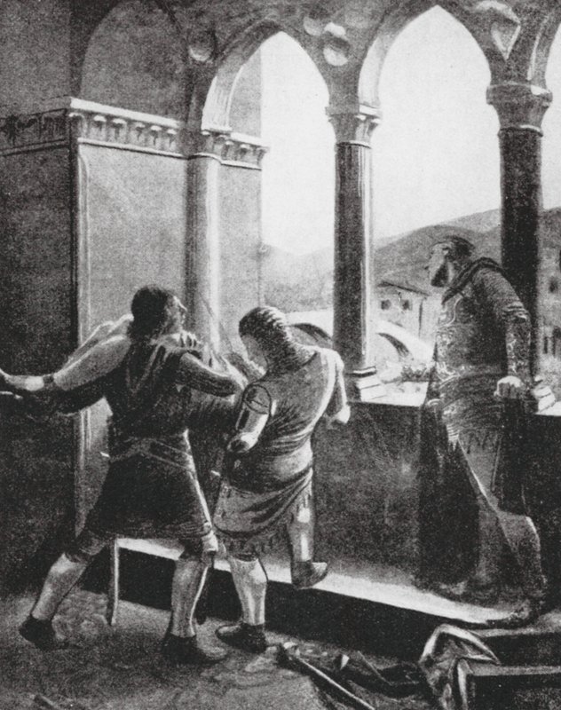 Vražda infanta Dona Juana (litografie) od Macario Marcoartu
