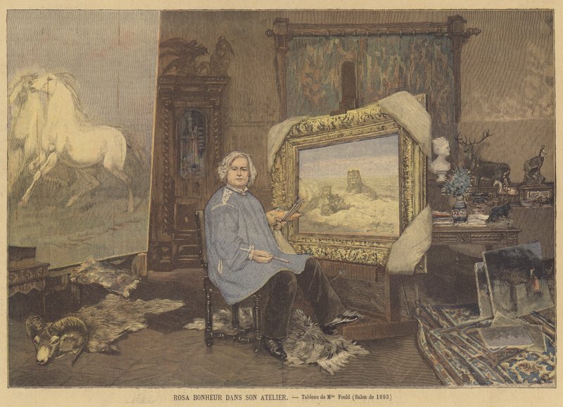 Rosa Bonheur ve svém studiu od Madame Consuelo Fould