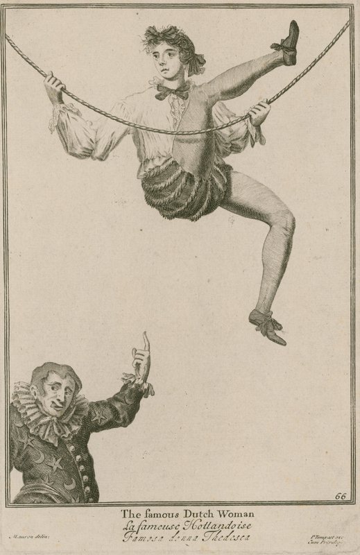 Bartholomew Fair, Londýn: Slavná Holanďanka, 1687 od Marcellus the Elder Laroon