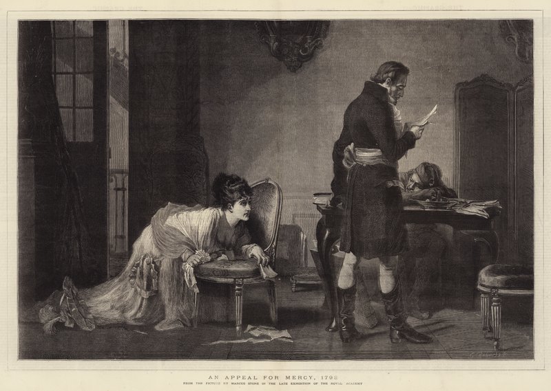 Výzva k milosrdenství, 1793 od Marcus Stone