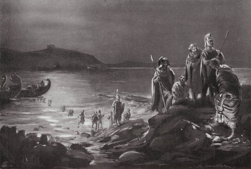 Návrat oligarchů na Samos (litografie) od Margaret (after) Dovaston