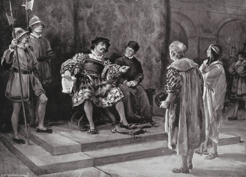 Thome de Sousa, první generální guvernér Brazílie (litografie) od Margaret (after) Dovaston