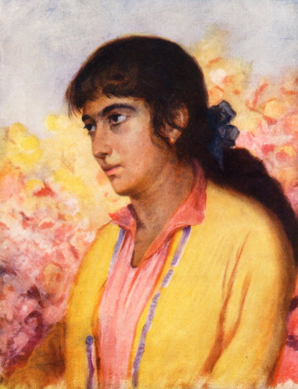 Arménská dívka (barevná litografie) od Margaret Thomas
