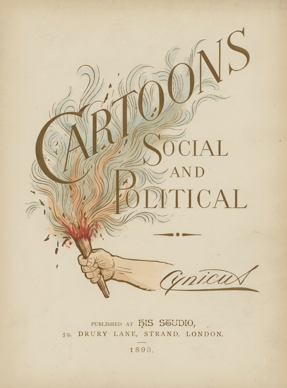 Ilustrace titulní strany pro Sociální a politické karikatury od Cynicus od Martin Cynicus Anderson