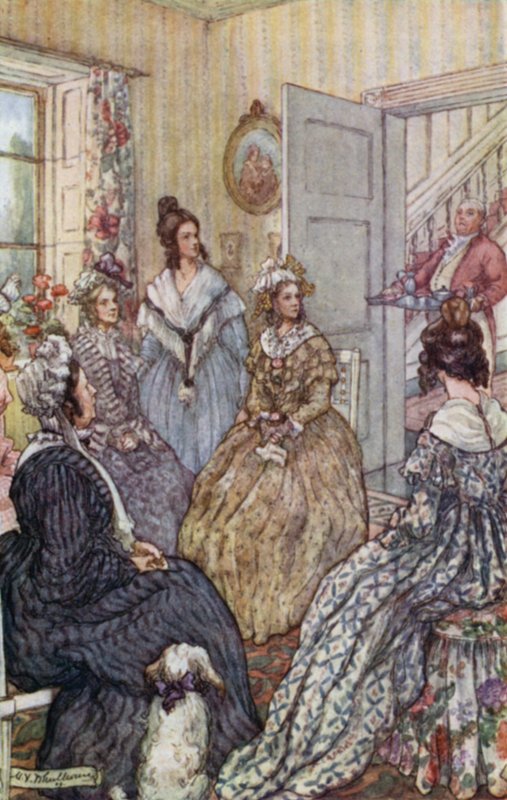 Ilustrace pro Cranford od paní Gaskell od Mary V. Wheelhouse