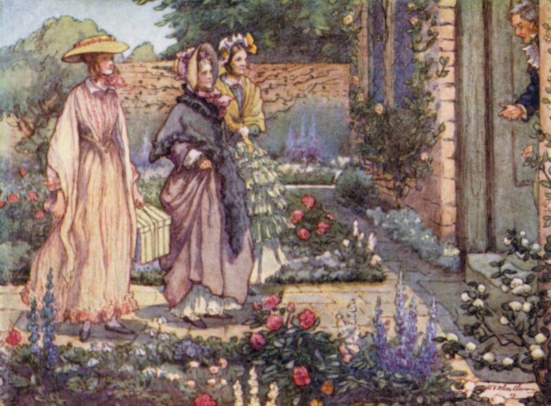Ilustrace pro Cranford od paní Gaskell od Mary V. Wheelhouse