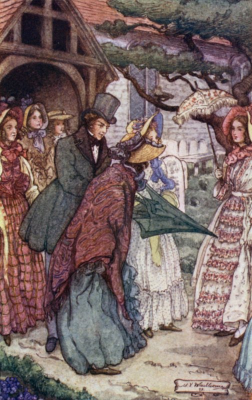 Ilustrace pro Cranford od paní Gaskell od Mary V. Wheelhouse