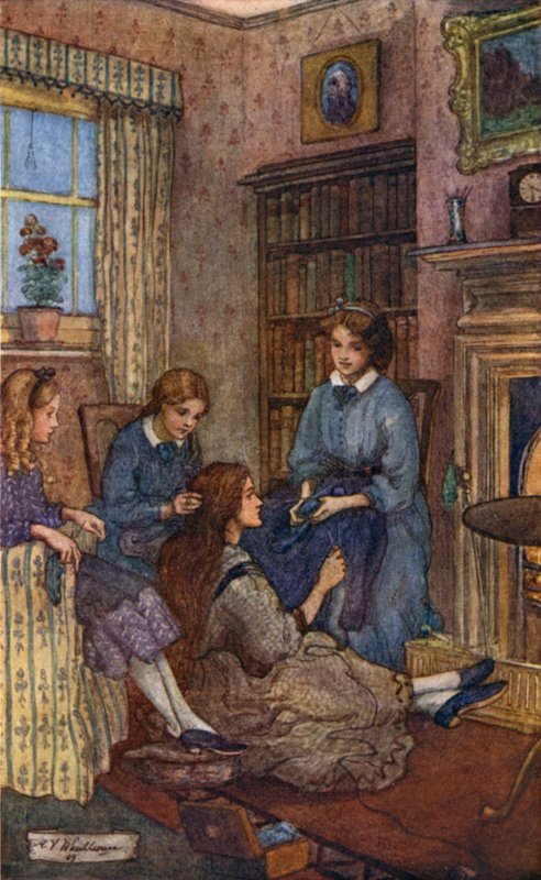 Ilustrace pro malé ženy od Mary V. Wheelhouse