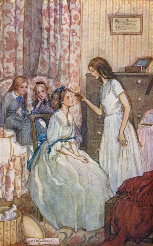 Ilustrace pro malé ženy od Mary V. Wheelhouse