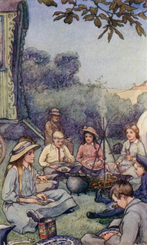 Scéna ze Slowcoach od Edwarda Verralla Lucase od Mary V. Wheelhouse