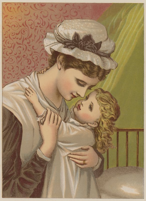 Dítě říká Good Night (chromolitho) od Mary Ellen Edwards