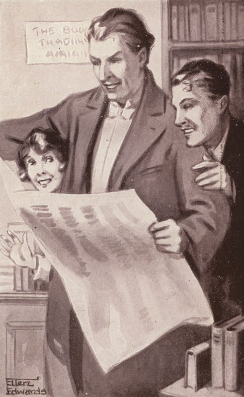 Ilustrace k filmu Kipps od H. G. Wellse (litografie) od Mary Ellen Edwards
