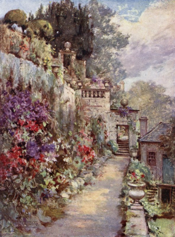 Skotské zahrady: Barncluith (barevné lito) od Mary Georgina Wade Wilson
