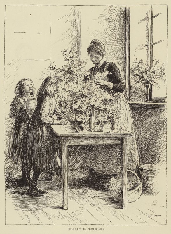 Ilustrace k Příběhu sestry od Honnor Morten od Mary L. Gow