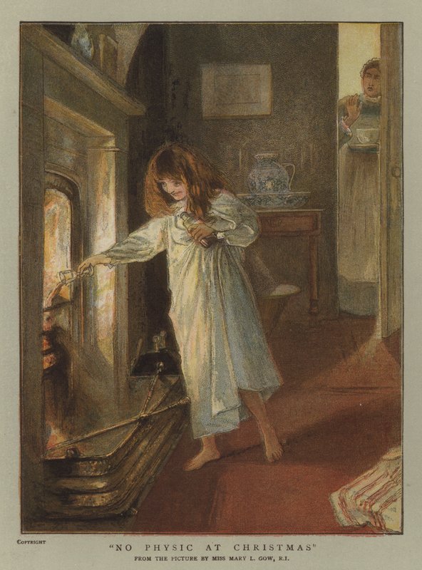 Žádná fyzika o Vánocích (chromolitho) od Mary L. Gow