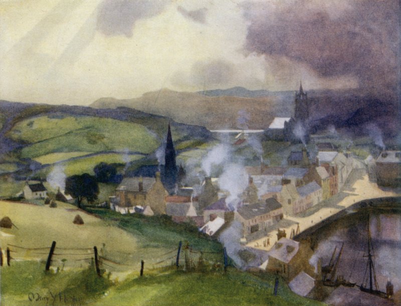 Tarbert, Loch Fyne (barevné lito) od Mary Young Hunter