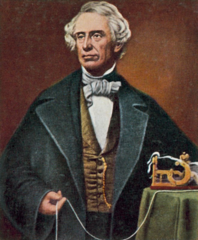 Samuel Morse, americký vynálezce a průkopník telegrafie (kolorovaná fotografie) od Mathew (after) Brady