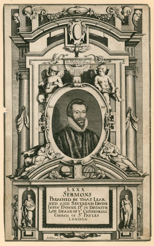 Dr. John Donne, pozdější děkan katedrálního kostela sv. Pavla v Londýně od Mattaus the Younger Merian