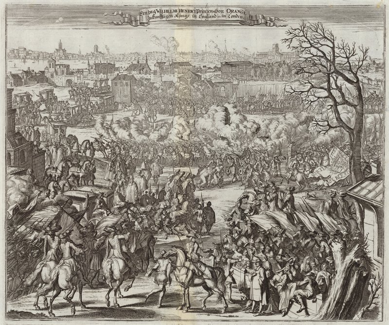 William II, princ Oranžský a král Anglie od Mattaus the Younger Merian