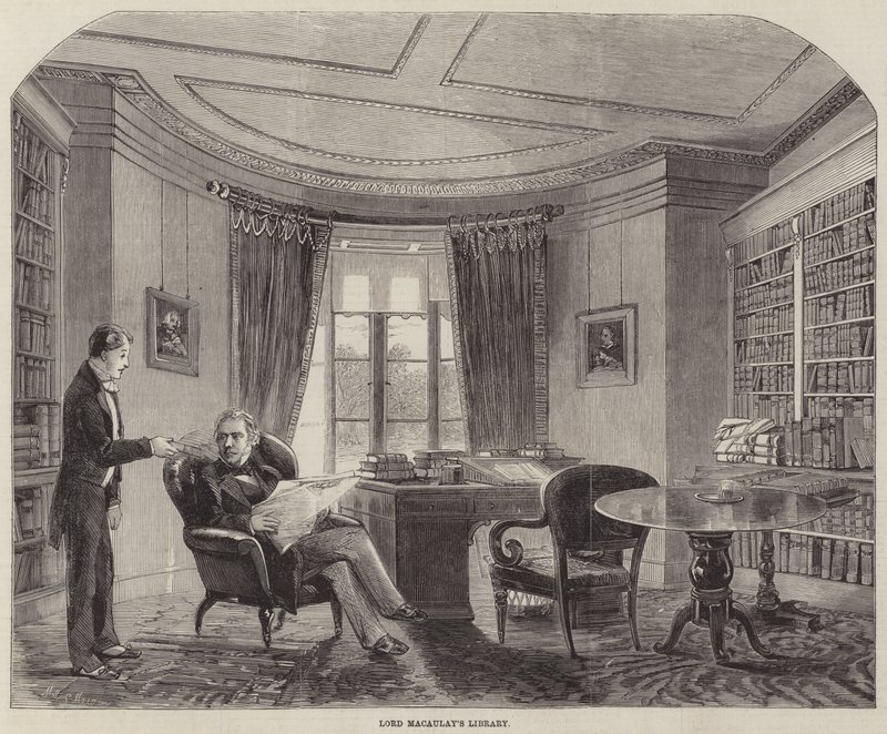 Knihovna lorda Macaulaye od Matthew Somerville Morgan